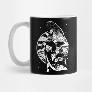 Gas Mask Cyberpunk Geisha Mug